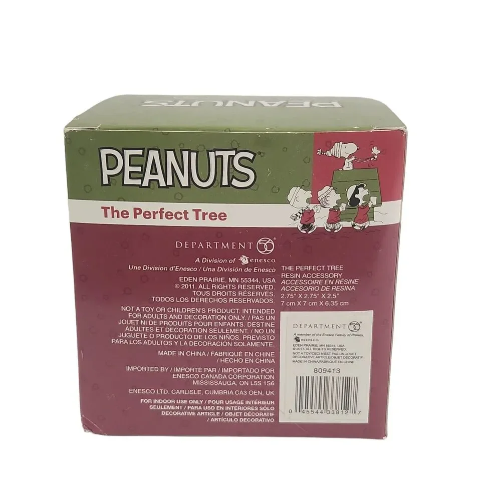 DEPT 56 PEANUTS THE PERFECT TREE CHARLIE BROWN SNOOPY FIGURINE CHRISTMAS Village